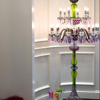Luxury Colorful 18-Light Crystal Floor Lamp