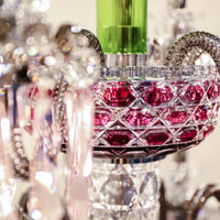 Luxury Colorful 18-Light Crystal Floor Lamp