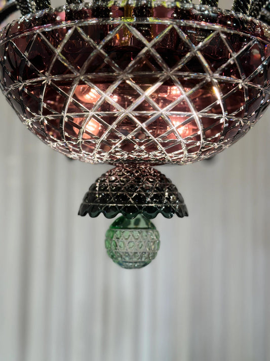 Luxe Empire kleurrijke kristallen kroonluchter voor woonkamer/slaapkamer/hal/hotel/restaurant 
