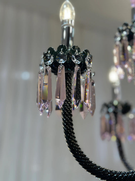 Luxe Empire kleurrijke kristallen kroonluchter voor woonkamer/slaapkamer/hal/hotel/restaurant 
