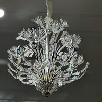 French Style Floral Crystal Chandelier