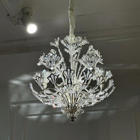 French Style Floral Crystal Chandelier