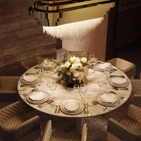 Rylight 9-lichts rechthoekige keukeneiland Crysta kroonluchter