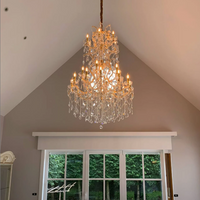 Rylight 37-Light Classic Candle Light Crystal Chandelier
