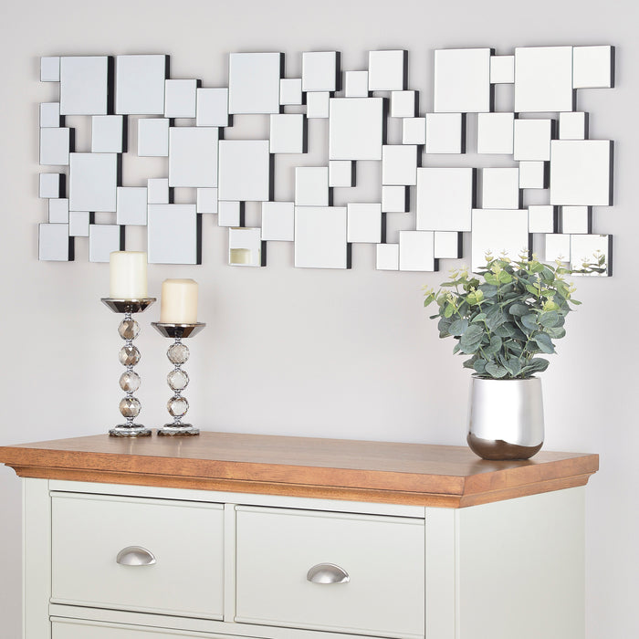 Rylight onregelmatige vierkante spiegelcluster wanddecoratie