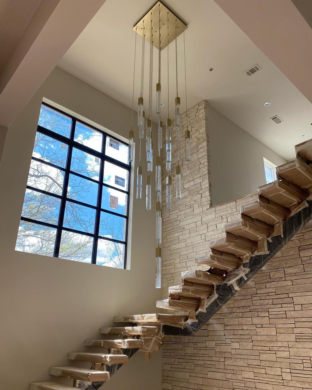 ثريا Rylight 3/7/13/25/41-Light Glacier Bubble Crystsal باللون الذهبي/الكروم/الأسود