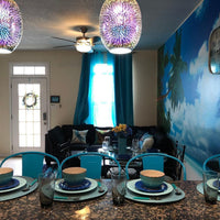 Rylight 3D Colorful Glass Fireworks Art Pendant Light