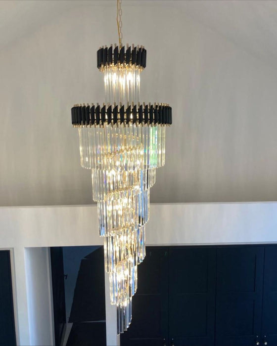 Rylight spiraalvormige kristallen kroonluchter