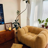 Rylight Scandinavian Vintage Fabric Pumpkin Sofa