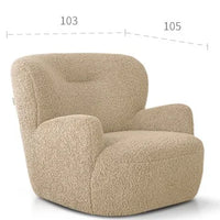 Modern Cream Bear Lounge Chair
