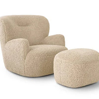 Modern Cream Bear Lounge Chair