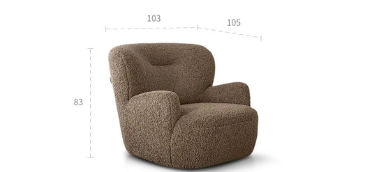 Modern Cream Bear Lounge Chair