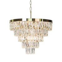 Rylight 5/7/10-Tier High Quality Crystal Chandelier with Gold Finish