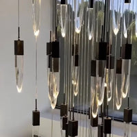 مصباح السقف المستدير/المستطيل الحديث والفاخر من Rylight باللون الأسود