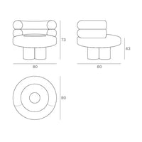 Rylight Cozy Stump Bouclé Chair