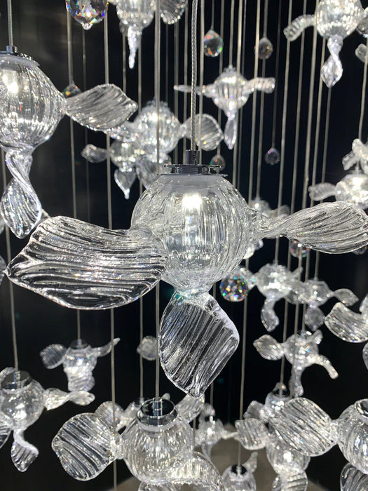 Rylight Modern Style Propeller-like Crystal Chandelier