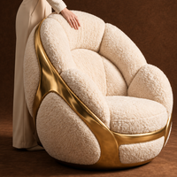 Artful Eggshell Lounge Chair