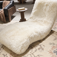 Nivelle Ivory Sculptural Chaise Lounge