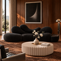 Nocturne Sculptural Bouclé Sofa