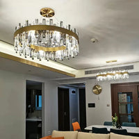 ثريا كريستالية ذات حلقة دائرية فاخرة وحديثة من رايلايت