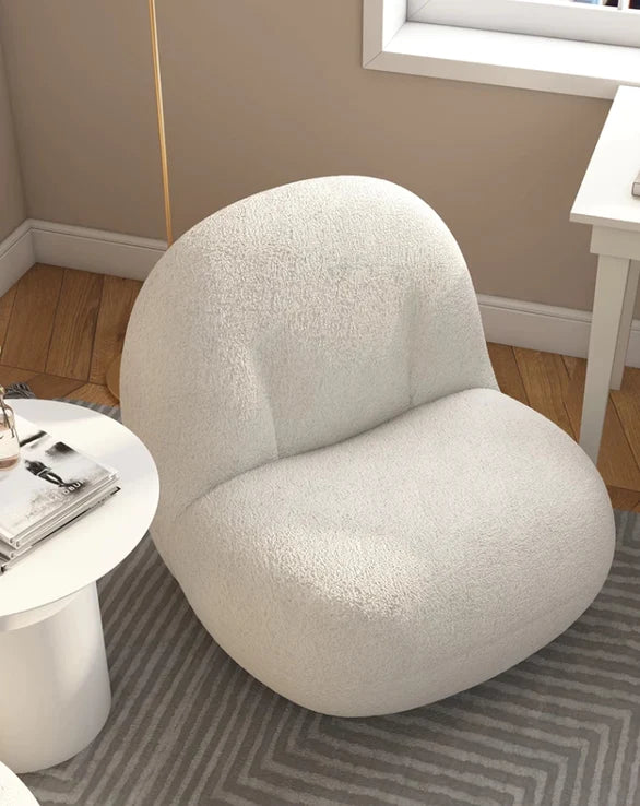 Nordic Fleece Pear Sofa Stoel voor Slaapkamer/Studeerkamer/Balkon