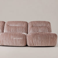Pompadour French Vintage Velvet Modular Sofa