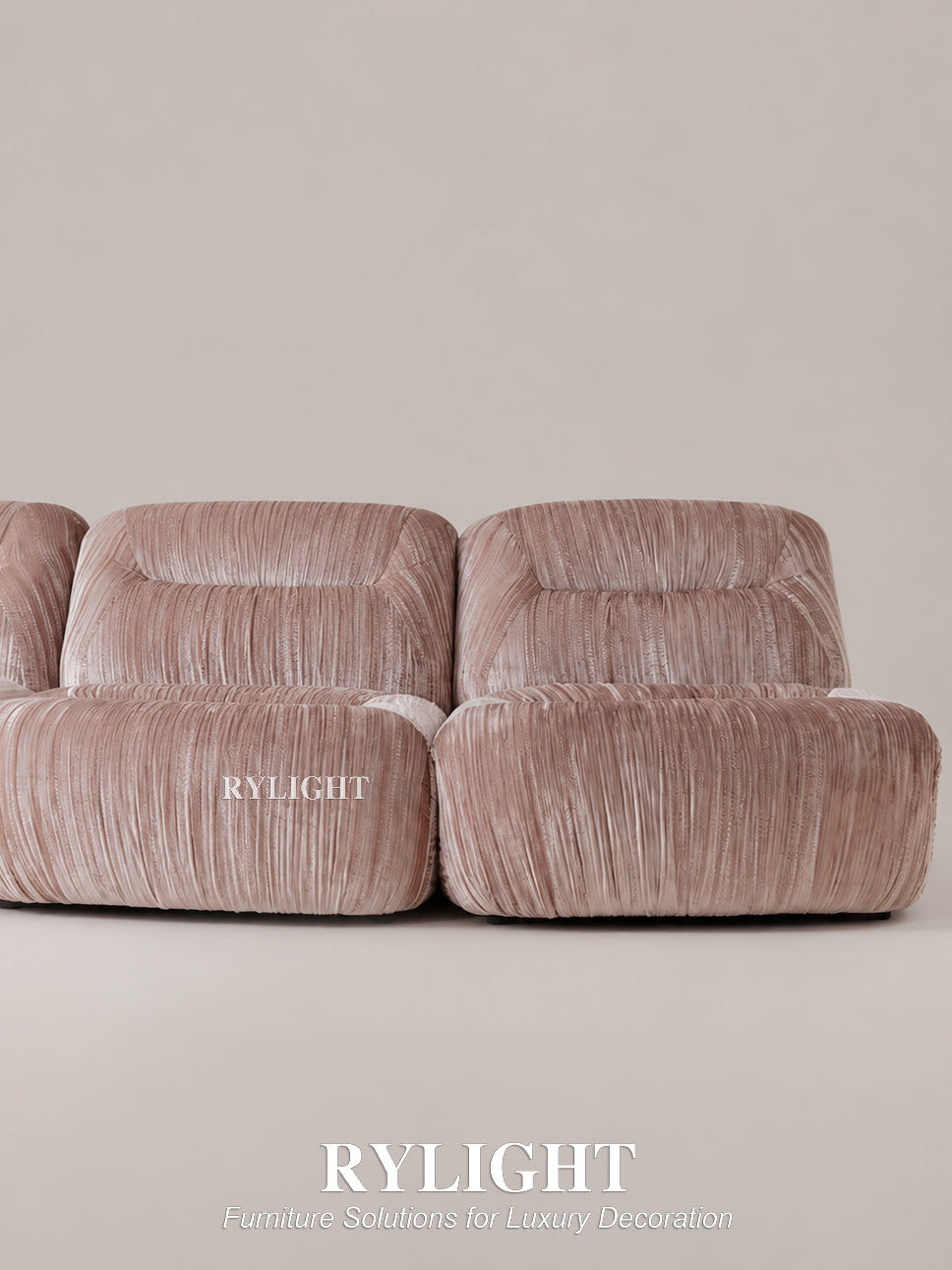 Pompadour French Vintage Velvet Modular Sofa