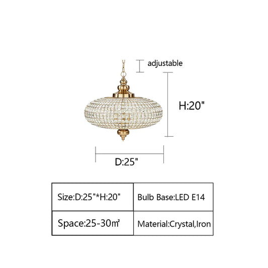 ثريا كريستالية من الخرز الإمبراطوري الفرنسي Rylight 3-Light بلمسة نهائية من النحاس العتيق
