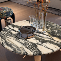 Chronos Sculptural Marble Coffee Table Set