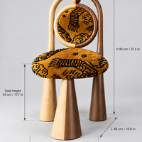Vintage Aurelia Tiger Mountain Dining&Dressing Chair