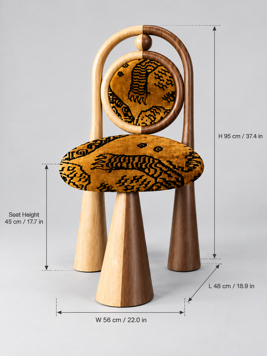 Vintage Aurelia Tiger Mountain Dining&Dressing Chair