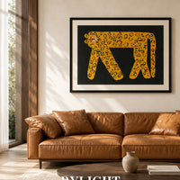 Pixel Cheetah Hand-Tufted Wool Wall Art