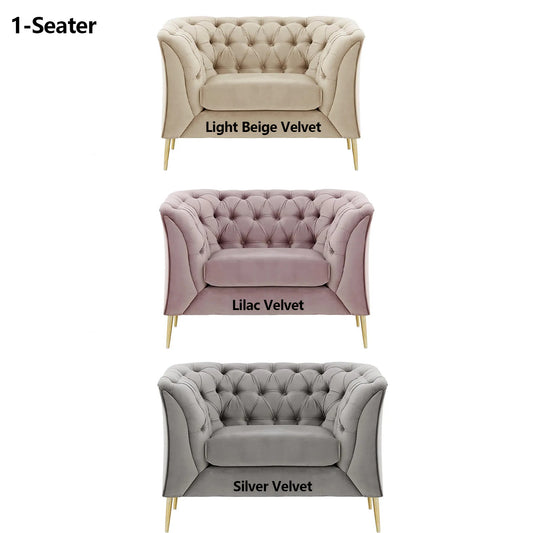 Rylight 1/2/3-Seater Modern Velvet Sofa