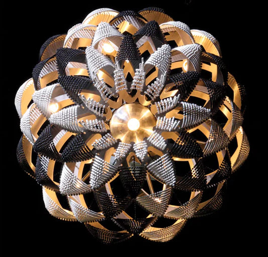 ثريا Rylight 13/19-Light كبيرة جدًا ومبتكرة ومتعددة الطبقات ومخصصة