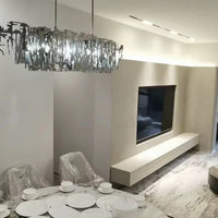 Rylight onregelmatige rechthoekige ijzeren kroonluchter