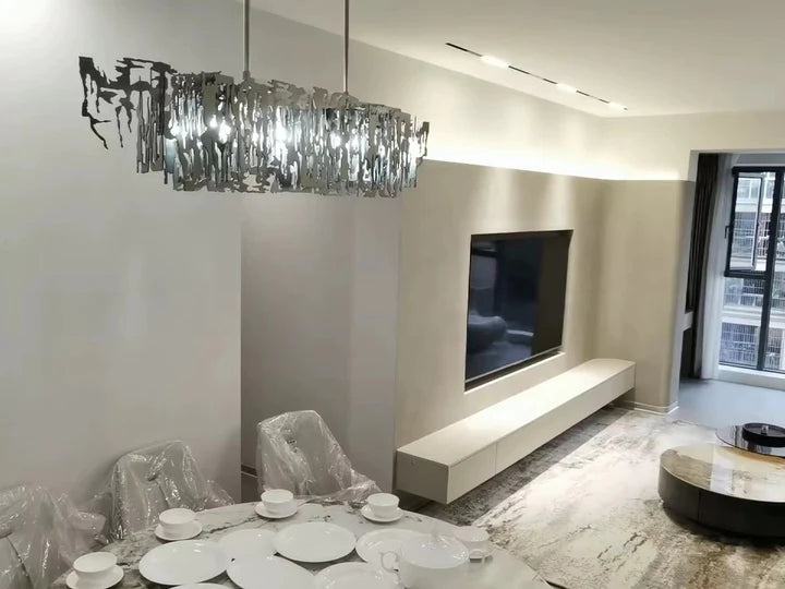 Rylight onregelmatige rechthoekige ijzeren kroonluchter