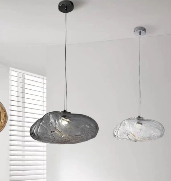 Rylight 5/8/10/11/16/20-licht minimalistische glazen wolk decoratieve kroonluchter