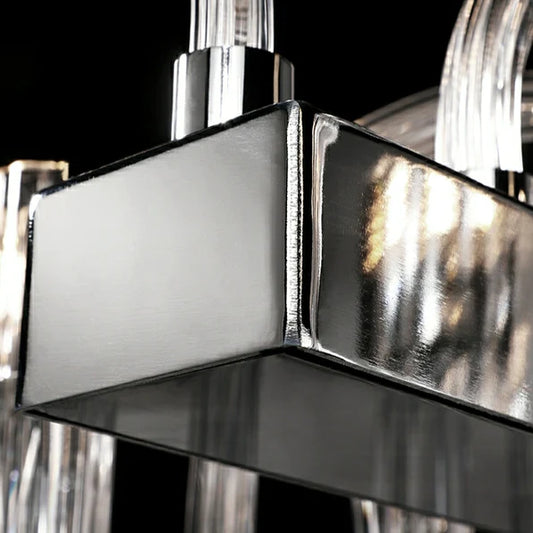 Rylight 12/16/32-lichts glazen kroonluchter Klassieke kaarsstijl plafondlamp