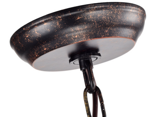 Rylight nieuwe stijl kristallen kaarskroonluchter in donkere lakafwerking