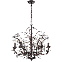 ثريا الشموع الكريستالية ذات الطراز الجديد من Rylight بلمسة نهائية من الطلاء الداكن