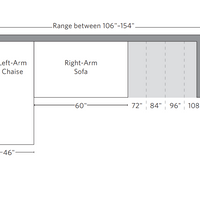 Rylight Cloud Left/Right-Arm Seat Sectional Performance Linen Weave Sofa