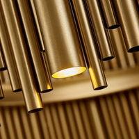 Rylight vergulde messing buizenkroonluchter