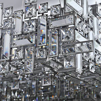 ثريا كريستالية مربعة/خطية غير منتظمة من رايلايت