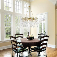 ثريا كريستال فرعية فاخرة من رايلايت باللون الذهبي