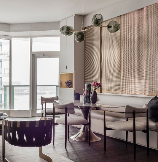 ثريا زجاجية Rylight 5/7/8/9-Light Sputnik Smoky Gray/Amber Glass