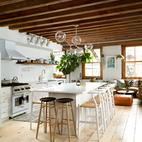 Rylight 5/7/8/9-lichte Spoetnik rokerige grijze/amberkleurige glazen kroonluchter