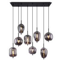 رايلايت 3/4/6/8/16-ثريا باللون الرمادي الدخاني الفاتح 