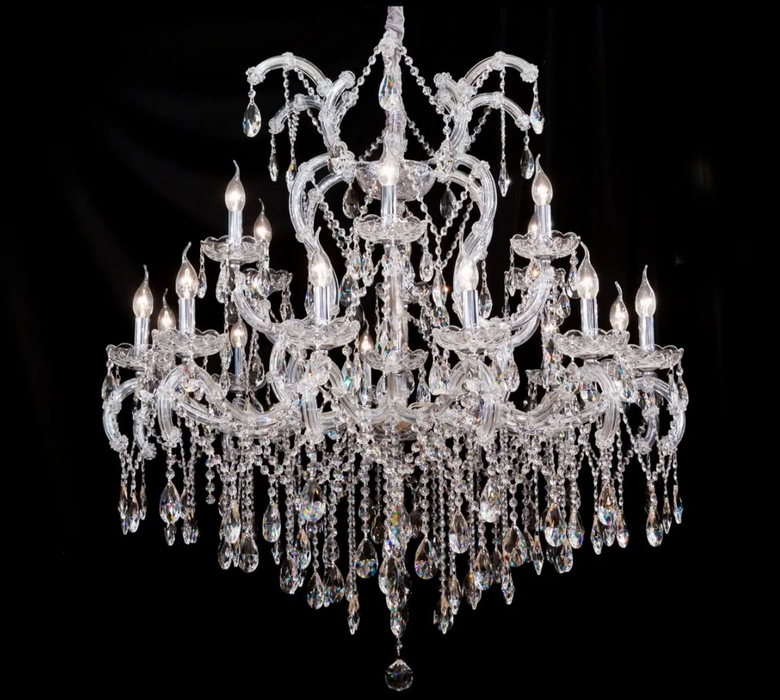 Rylight Classic 5-armed Candle Crystal Chandelier