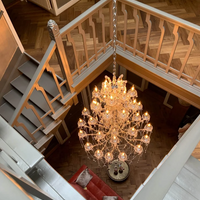 Rylight 37-Light Classic Candle Light Crystal Chandelier