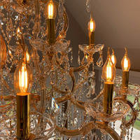Rylight 37-Light Classic Candle Light Crystal Chandelier